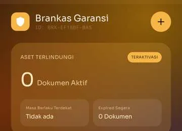 Tampilan aplikasi